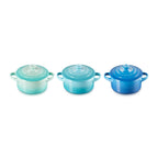 Set 3 Mini-Cocottes Céramique - 250ml/10Cm - Céramique - Multicolore