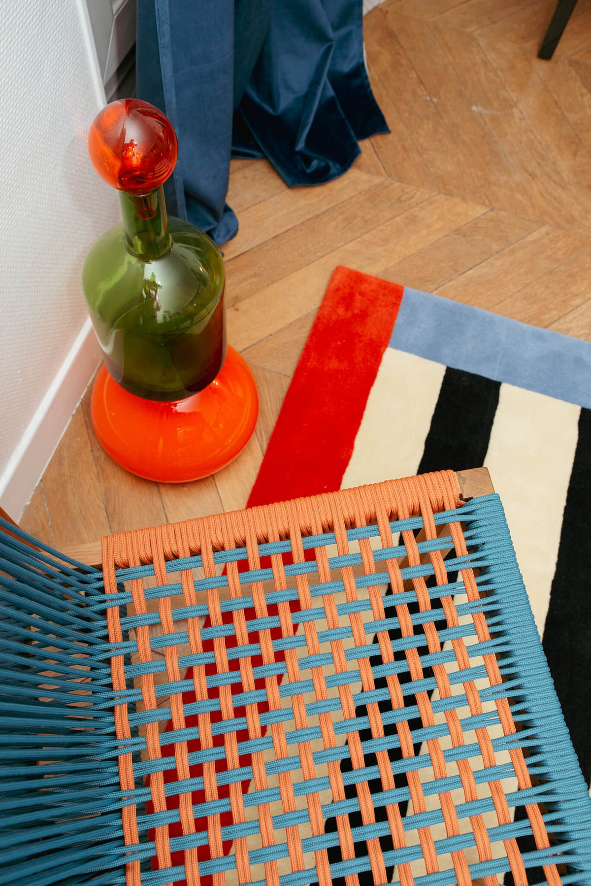 Red Symmetry - Tapis - Laine
