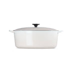 Cazuela Tradición Ovalada - Hierro Fundido Esmaltado - 31Cm - Merengue - Botón Fenólico