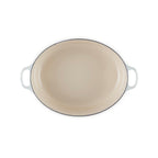 Cazuela Tradición Ovalada - Hierro Fundido Esmaltado - 31Cm - Merengue - Botón Fenólico