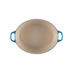 Cocotte Ovale Tradition - Fonte Émaillée - 31Cm - Deep Teal - Bouton Phénolique