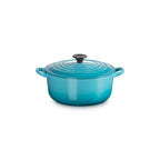 Cocotte Ronde Tradition - Fonte Emaillée - 20Cm - Caraïbes - Bouton Phénolique