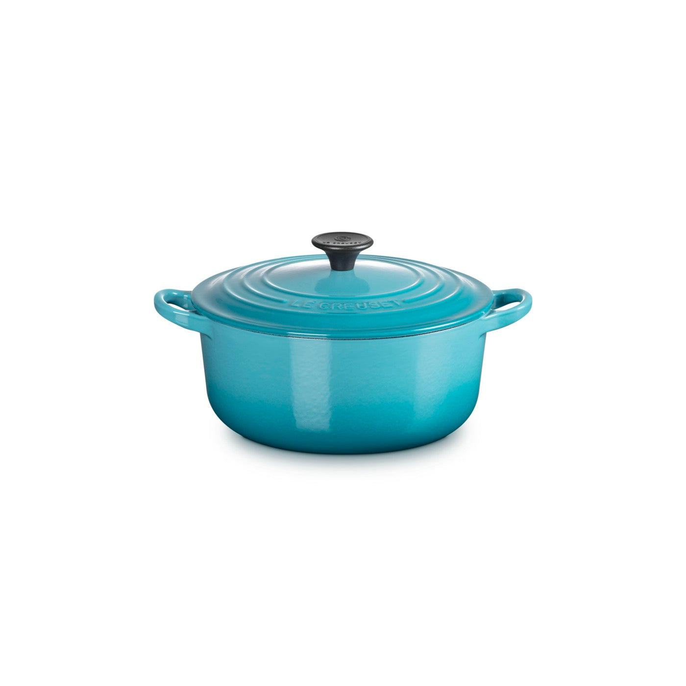Cocotte Ronde Tradition - Fonte Emaillée - 20Cm - Caraïbes - Bouton Phénolique