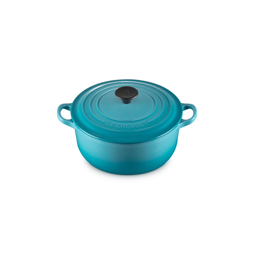 Cocotte Ronde Tradition - Fonte Emaillée - 20Cm - Caraïbes - Bouton Phénolique