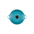 Cocotte Ronde Tradition - Fonte Emaillée - 20Cm - Caraïbes - Bouton Phénolique