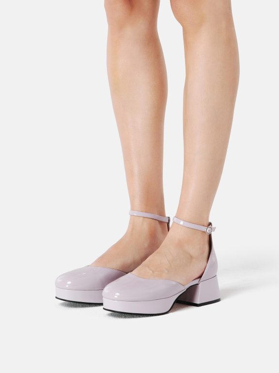 Zapatos Derby Con Tacón Ultraviolet - Lila