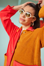 Chaqueta Lucie de tejido de rizo Bigou