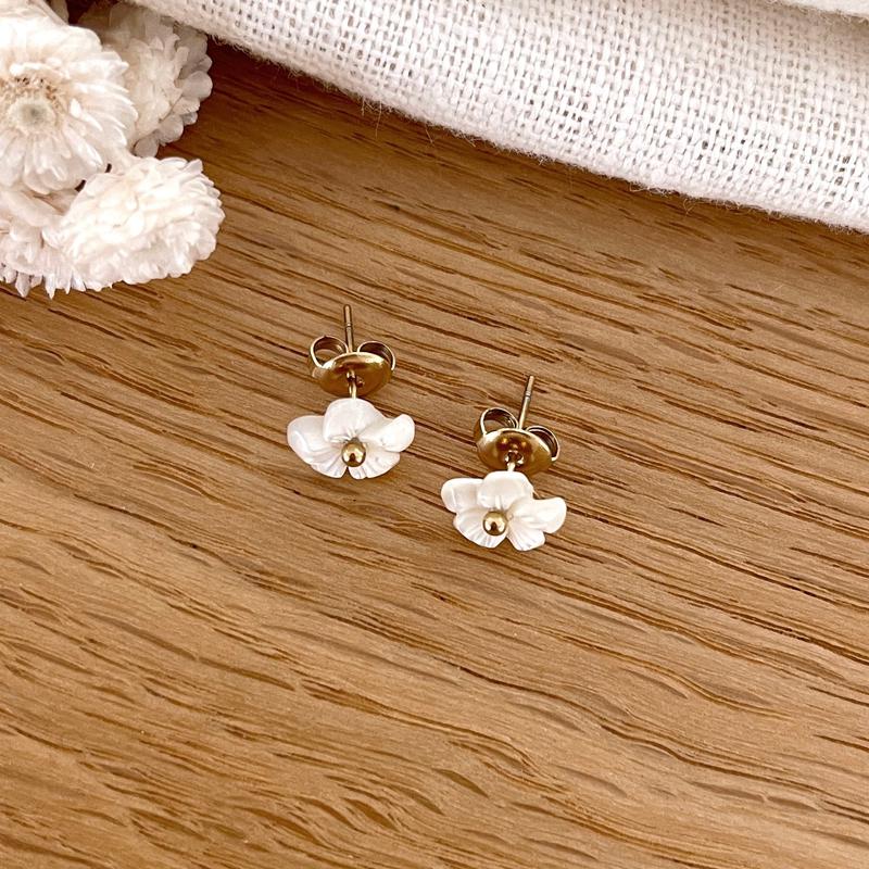"Katell" steel earrings-Earrings-Instants Plaisirs • Jewelry-Instants Plaisirs | Jewelry