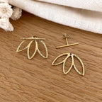 Boucles d'oreilles "Lotus" acier-Boucles d'oreilles-instants-plaisirs-Instants Plaisirs | Bijoux