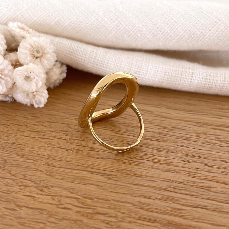 Bague "Ovane" acier-Bagues-Instants Plaisirs • Bijoux-Instants Plaisirs | Bijoux
