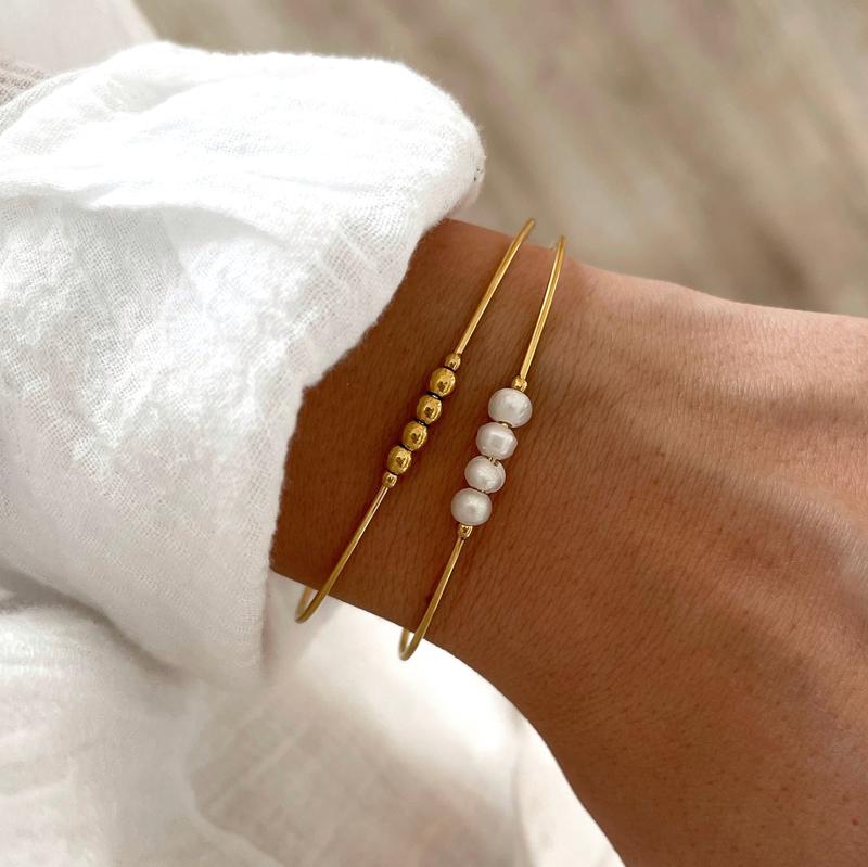 "Leon" steel bangle-Bracelets-instants-pleasures-Instants Plaisirs | Jewelry