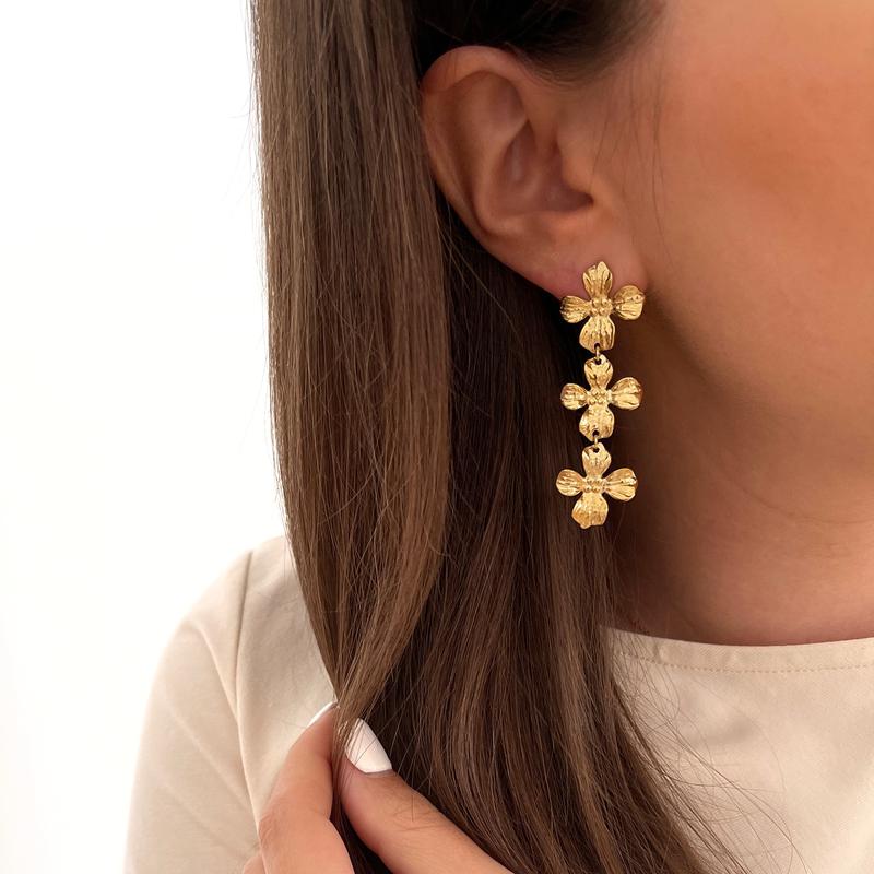 Boucles d'oreilles "Amélia" acier-Boucles d'oreilles-instants-plaisirs-Instants Plaisirs | Bijoux