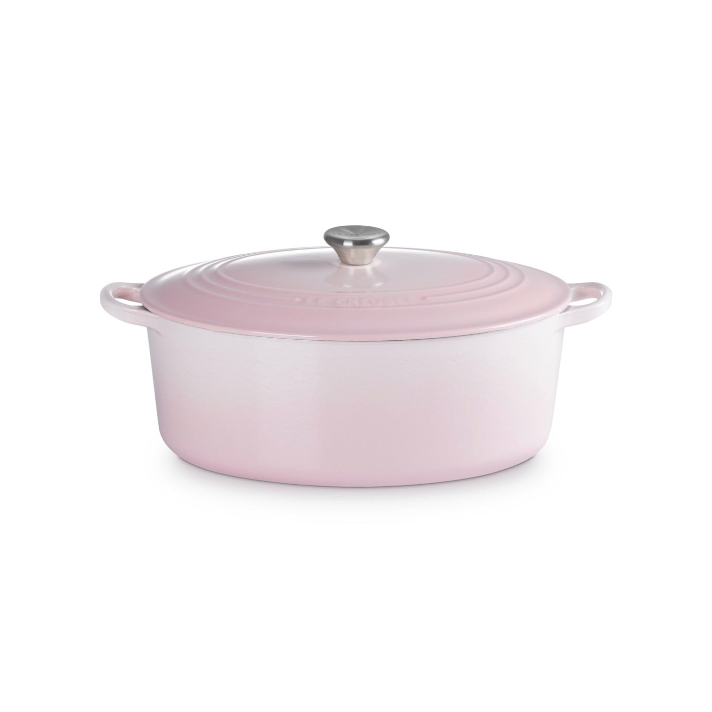 Tradition Oval Casserole - Enameled Cast Iron - 31Cm - Shell Pink - Stainless Steel Knob