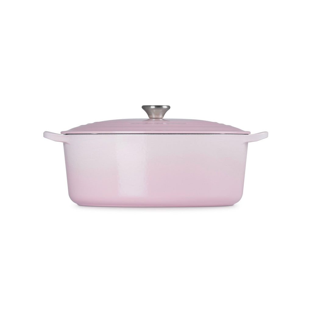 Tradition Oval Casserole - Enameled Cast Iron - 31Cm - Shell Pink - Stainless Steel Knob
