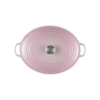 Tradition Oval Casserole - Enameled Cast Iron - 31Cm - Shell Pink - Stainless Steel Knob