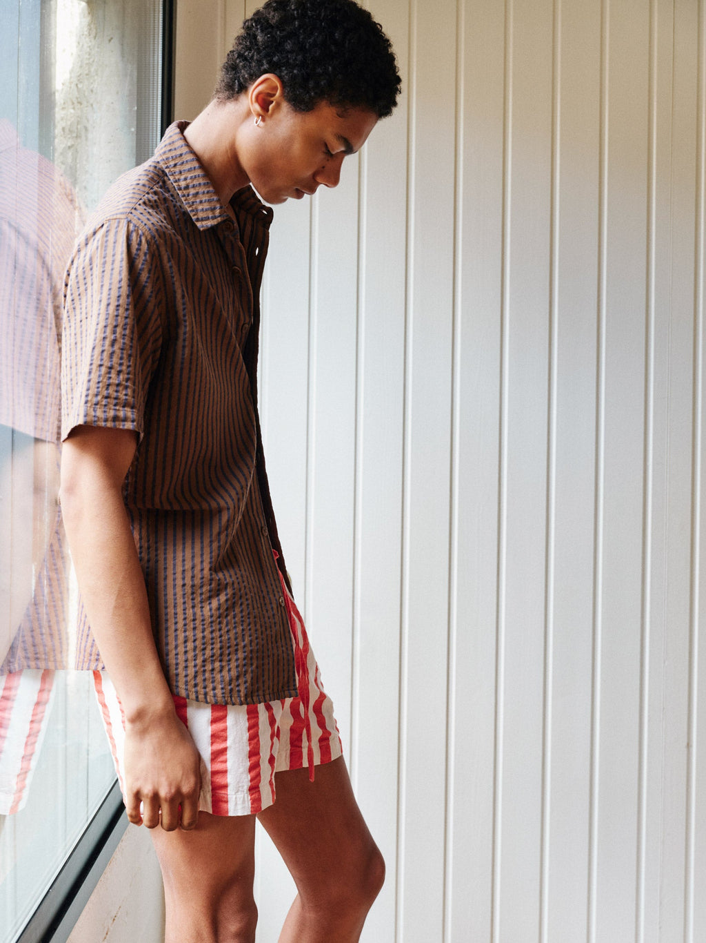 Chemise À Rayures Tom - Brown