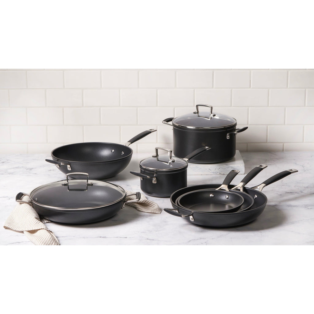 Poêle Wok Anti-Adhérente - Les Forgées - 30Cm - Poignée D'Assistance Silicone