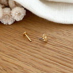 Piercing Oreille "Apie" Plaqué Or