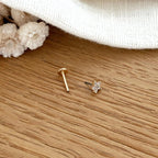 Piercing Oreille "Fery" Plaqué Or