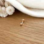Piercing Oreille "Neo" Plaqué Or