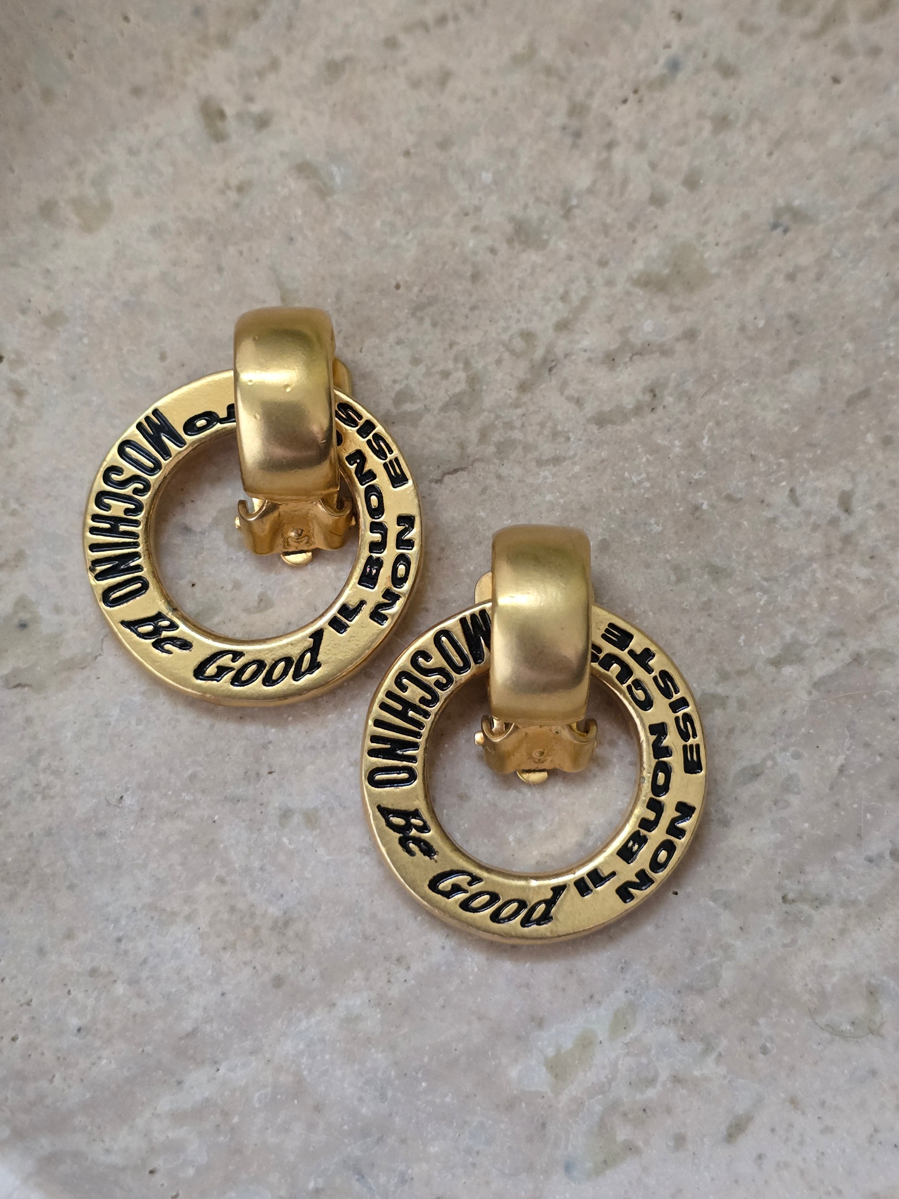 Boucles D'Oreilles Moschino Vintage
