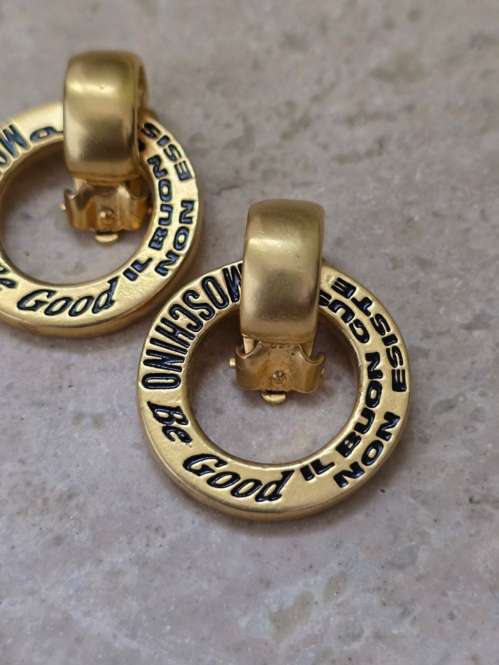 Boucles D'Oreilles Moschino Vintage