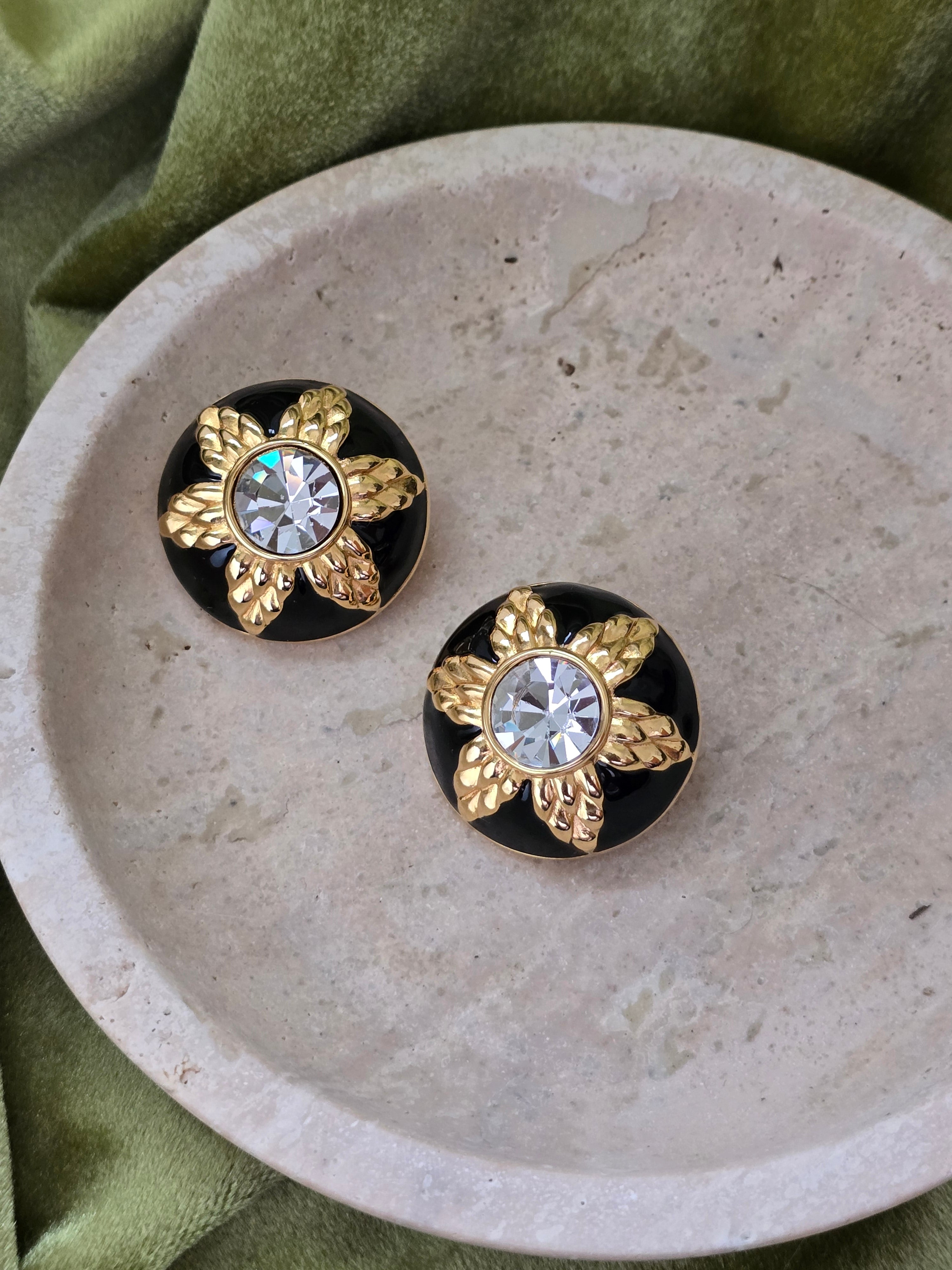 Fendi Boucles D'Oreilles Clips Vintage 1990S