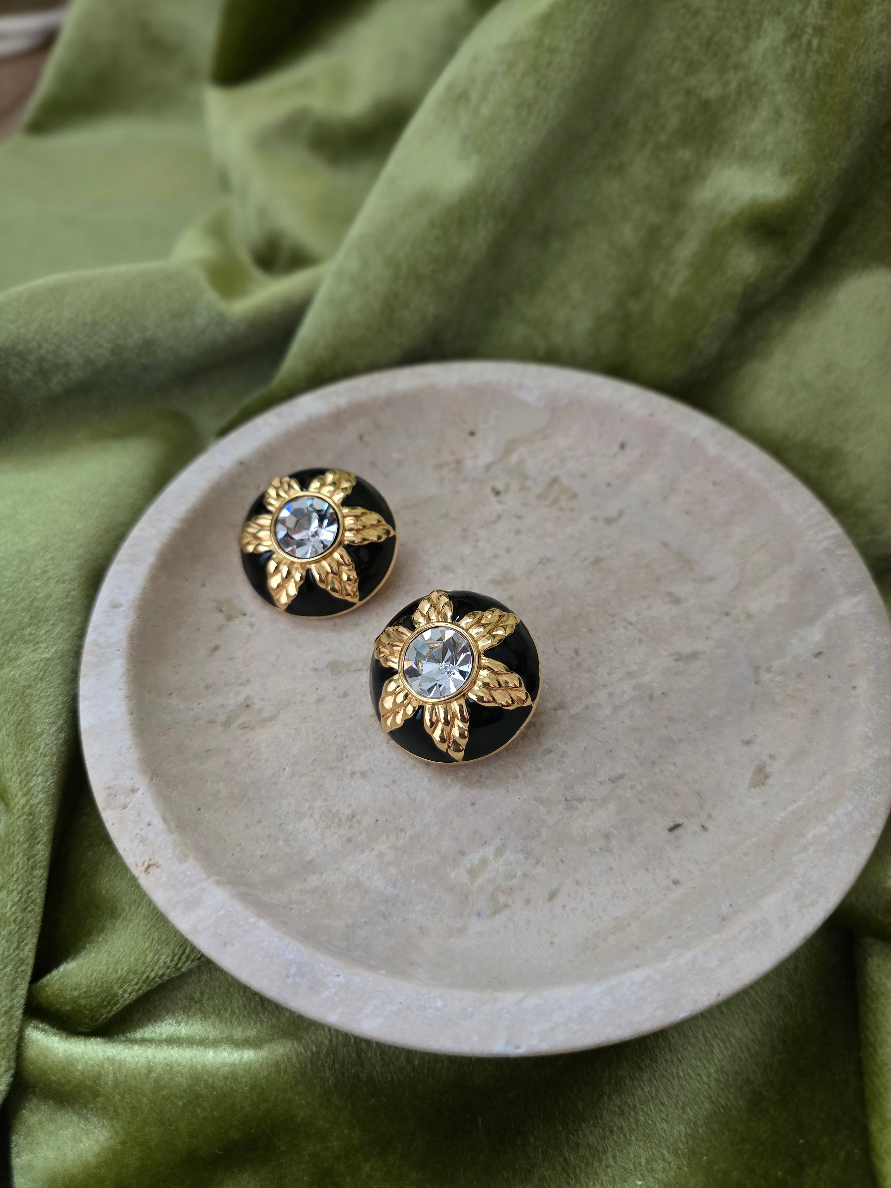 Fendi Boucles D'Oreilles Clips Vintage 1990S