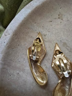 Givenchy Vintage 1980s Flame Clip-On Earrings