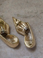 Givenchy Vintage 1980s Flame Clip-On Earrings