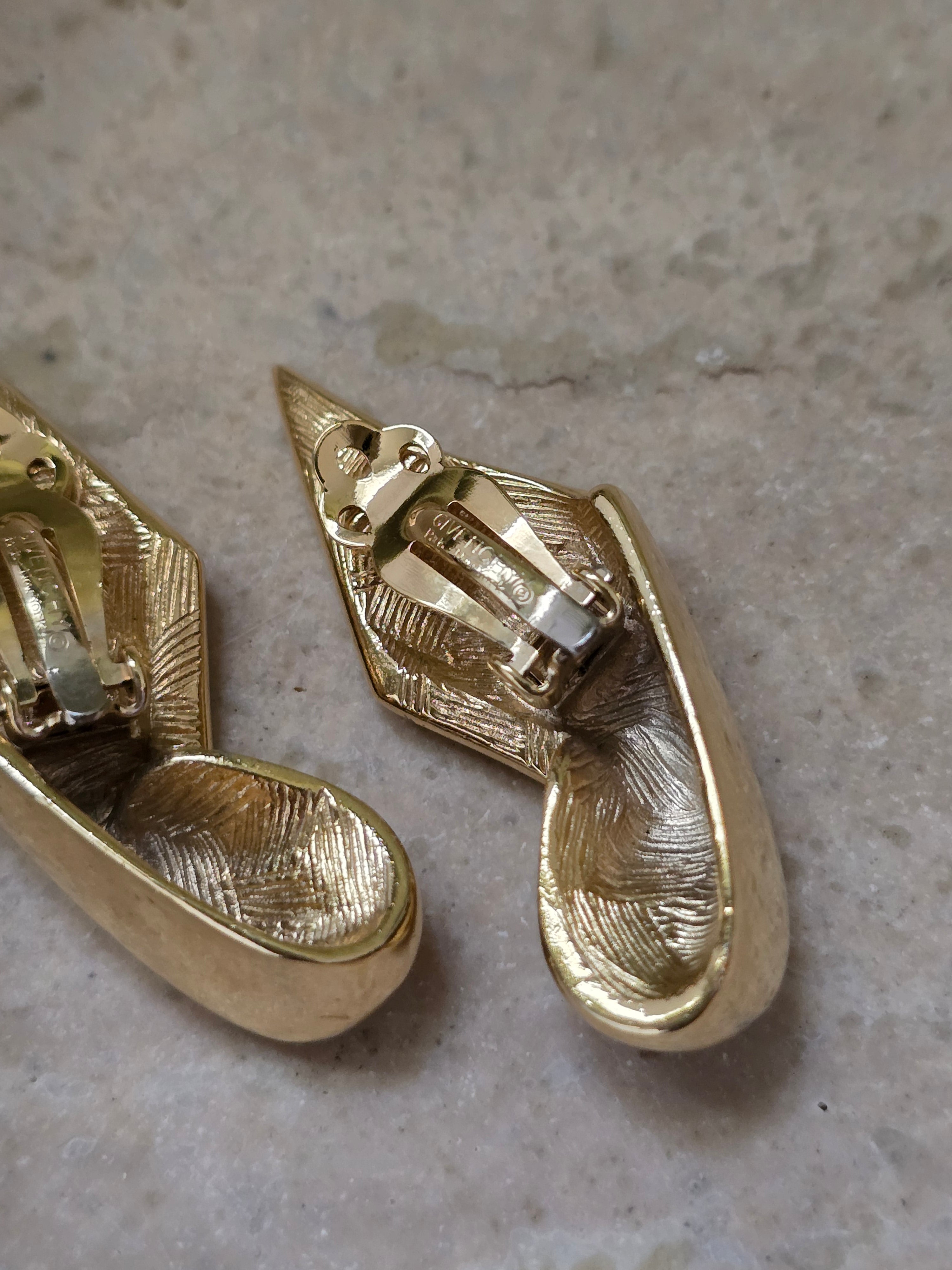 Givenchy Vintage 1980s Flame Clip-On Earrings