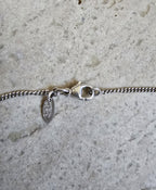 Chanel Collier Pendentif Cc Émail Blanc