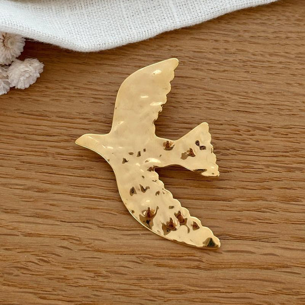 Broche pins "Colombe" acier-Broche-instants-plaisirs-Instants Plaisirs | Bijoux