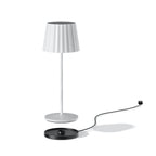 Abby - Wireless Table Lamp - Steel - White