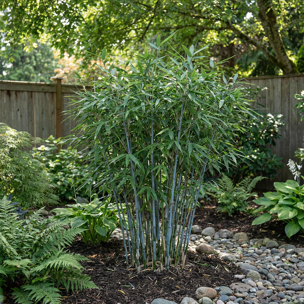 Lot De 2 Bambous Bleus – Plante D'Extérieur