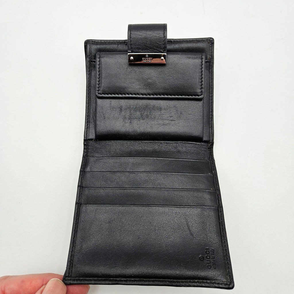Gucci Gg Monogram Compact Wallet