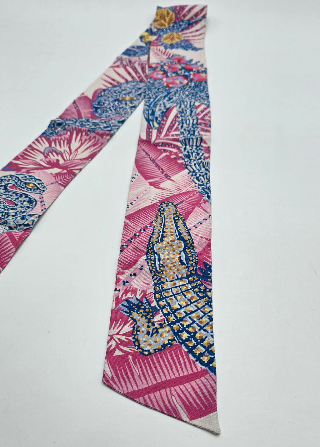 Cartier Silk Twilly Bandeau "Panthère in the Jungle"