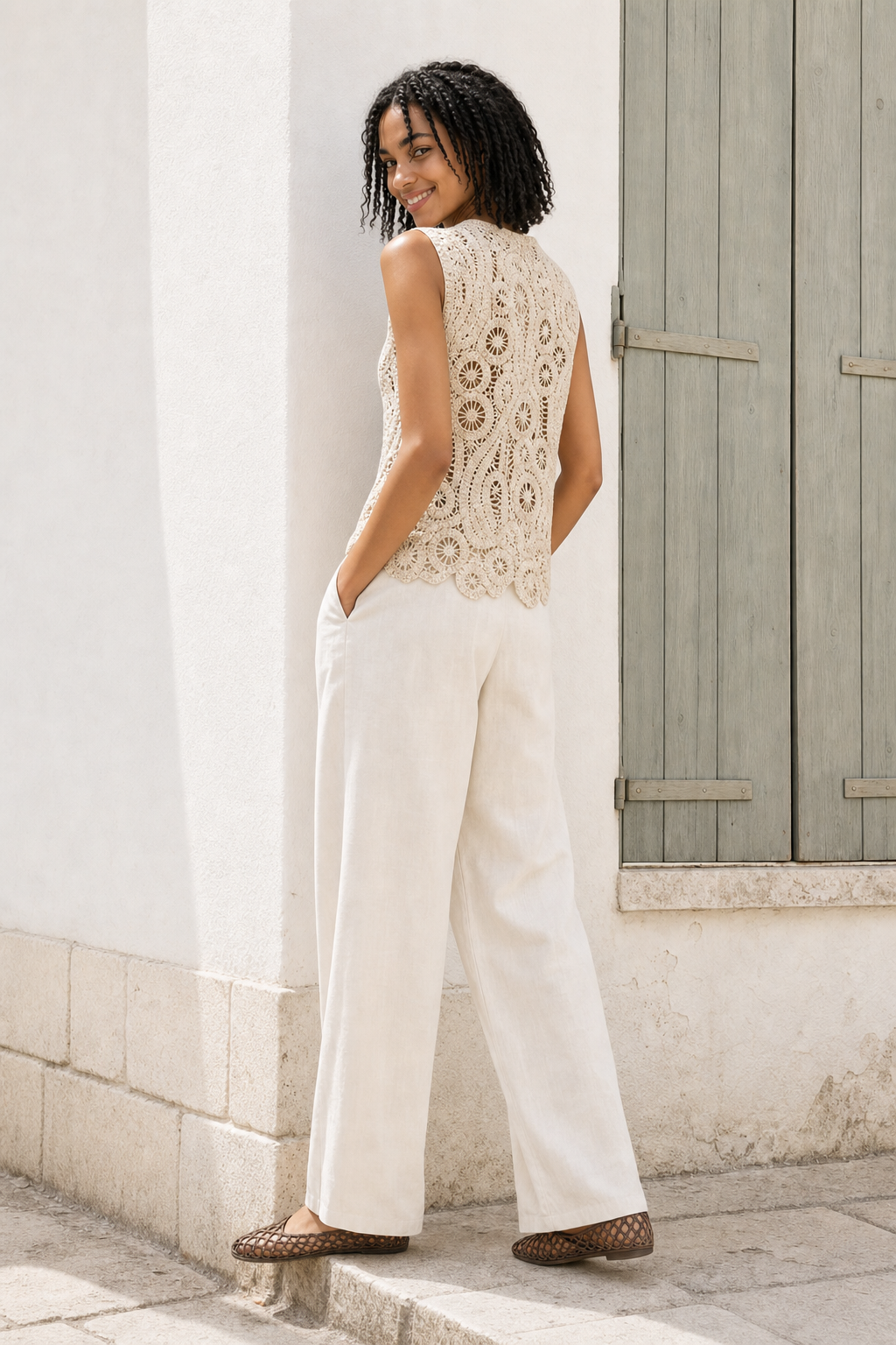 Lyra Top - Beige