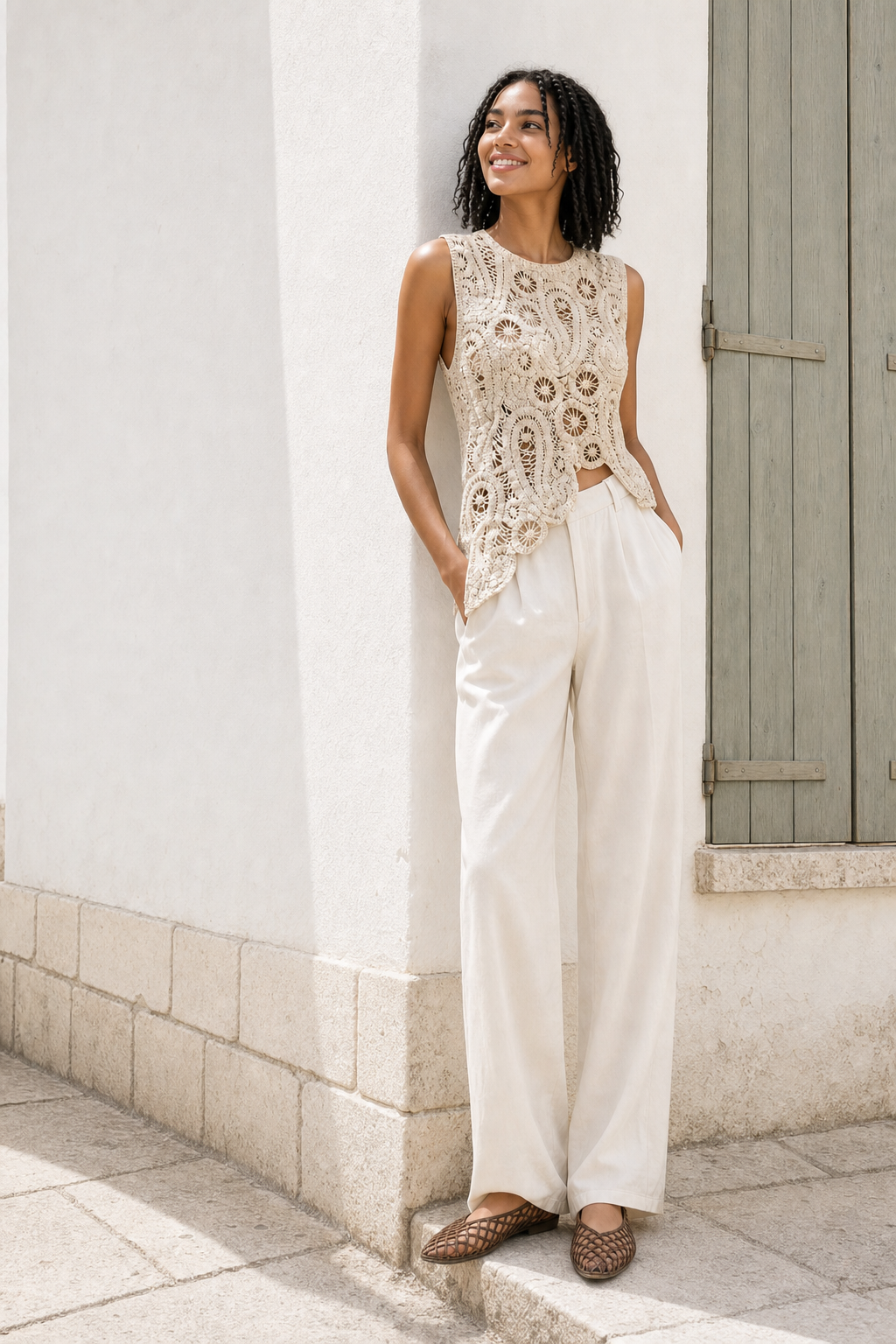 Lyra Top - Beige