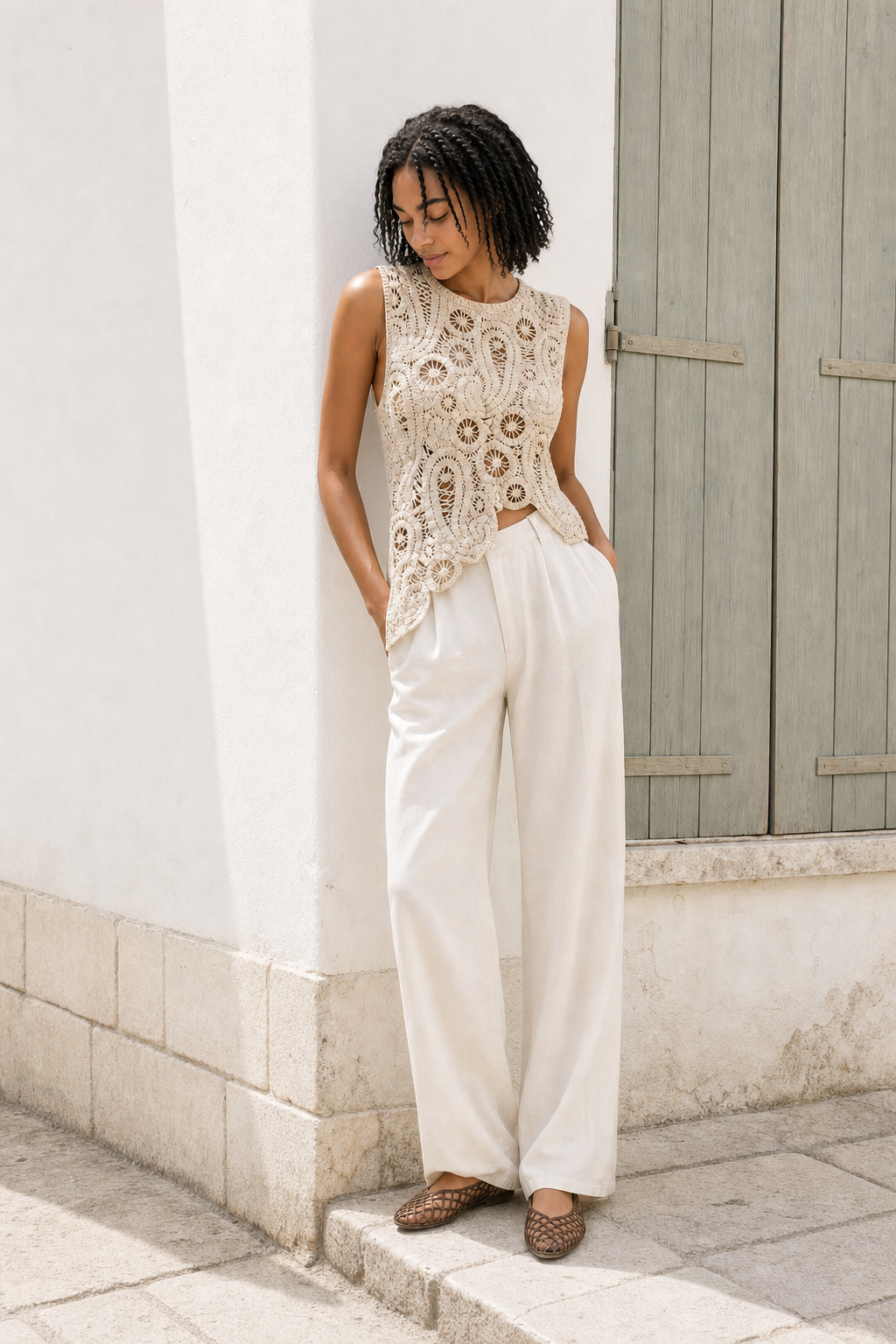 Lyra Top - Beige