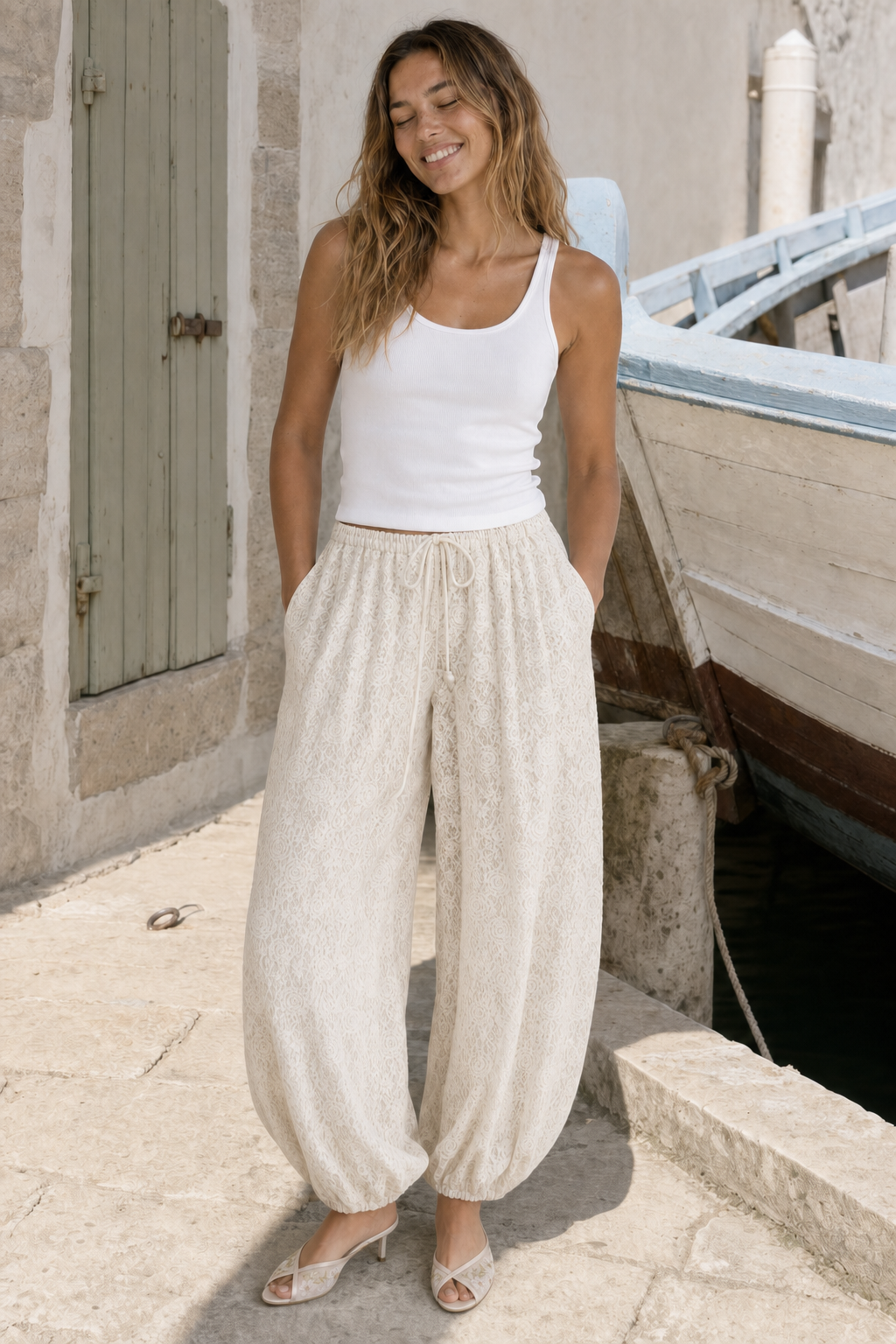 Pantalón Isaure - Blanco
