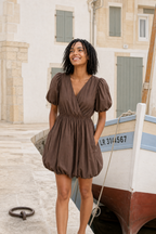 Robe Pénélope - Marron Foncé