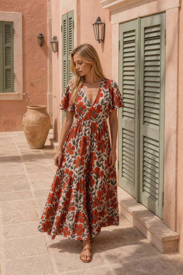 Vestido Béatrice - Rojo