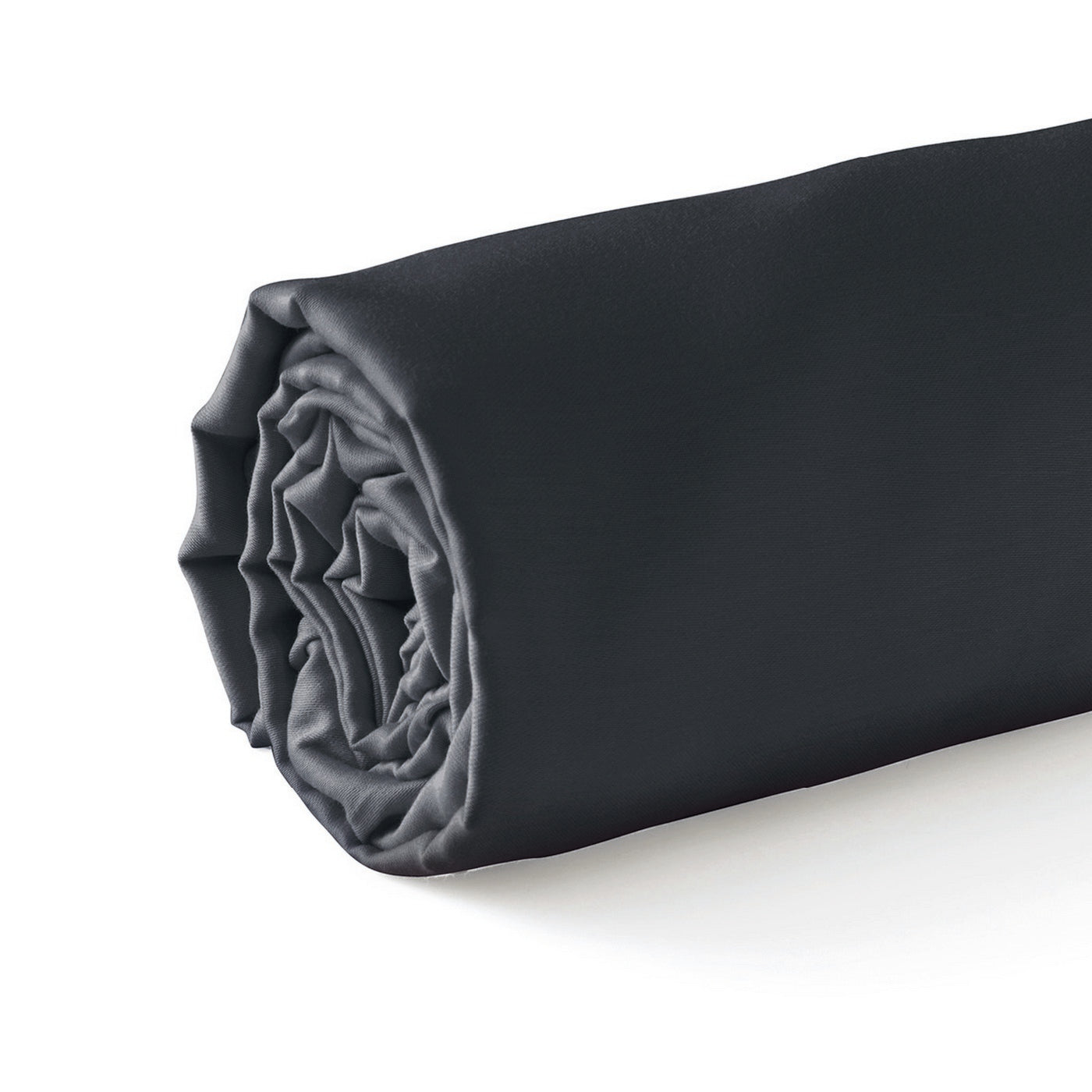 Uni - Drap-Housse - Satin De Coton - Gris 03