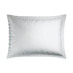 Jacquard - Set De 2 Taies D'Oreiller - Satin De Coton Rayure Tissé Dobby - Blanc 01