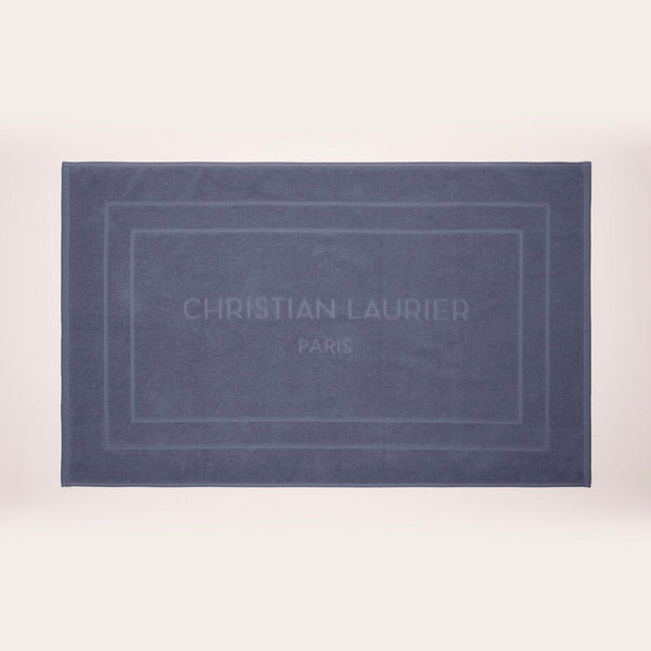 Design 19 - Tapis De Bain Coton - Bleu Gris