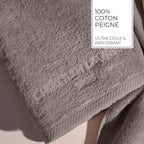 Oasis - Drap De Bain Coton Peigné Lt - Brun