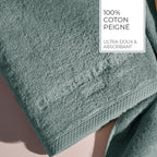 Design 19 - Tapis De Bain Coton - Vert Bouteille