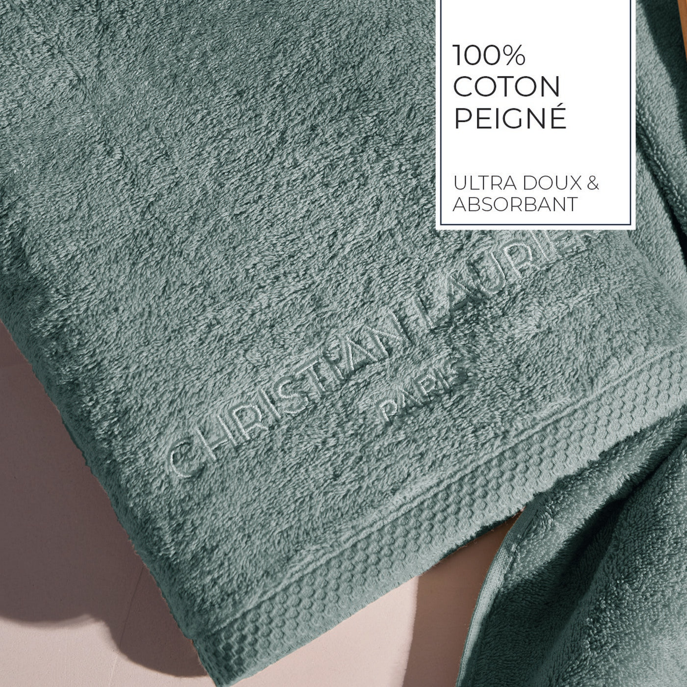 Design 19 - Tapis De Bain Coton - Vert Bouteille