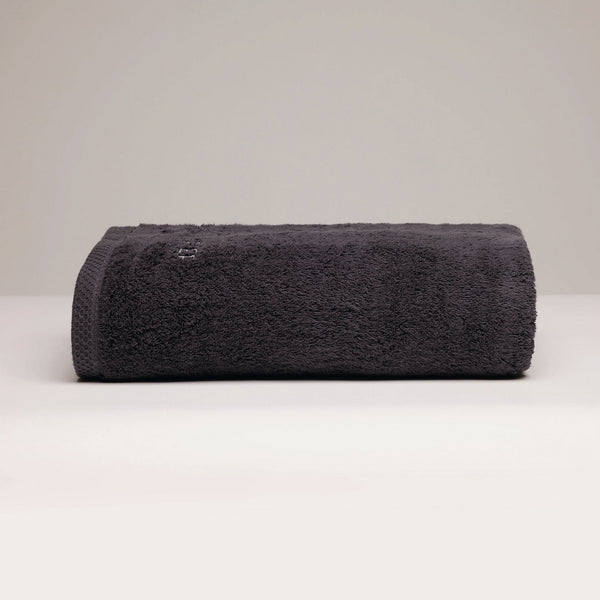 Oasis - Drap De Bain Coton Peigné Lt - Gris Foncé